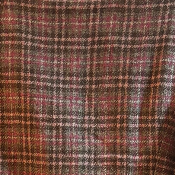 Brooks Brothers Pink Plaid tweed Wool Blazer Jacket size 14 Academia Preppy - Picture 2 of 14